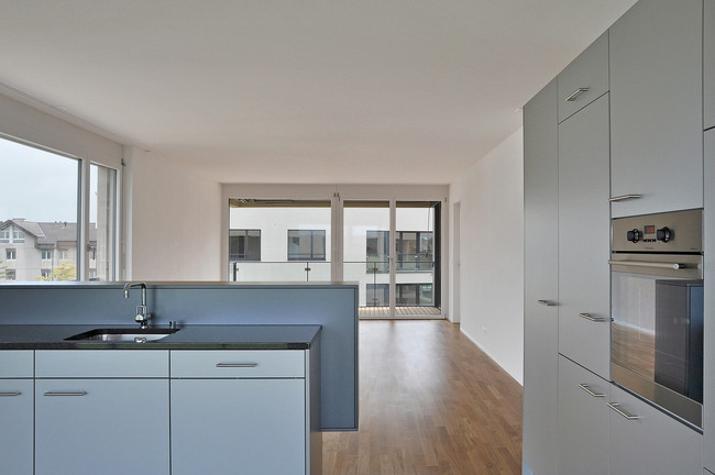 725_11_Neubau_Mehrfamilienhaus_Muenchenbuchsee_Kueche_Wohnen_silber.jpg